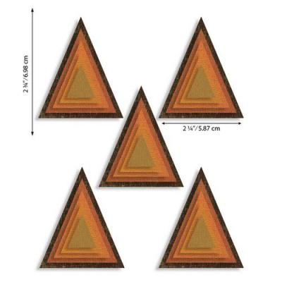 Sizzix Thinlits Die Set - Stacked Tiles Triangles